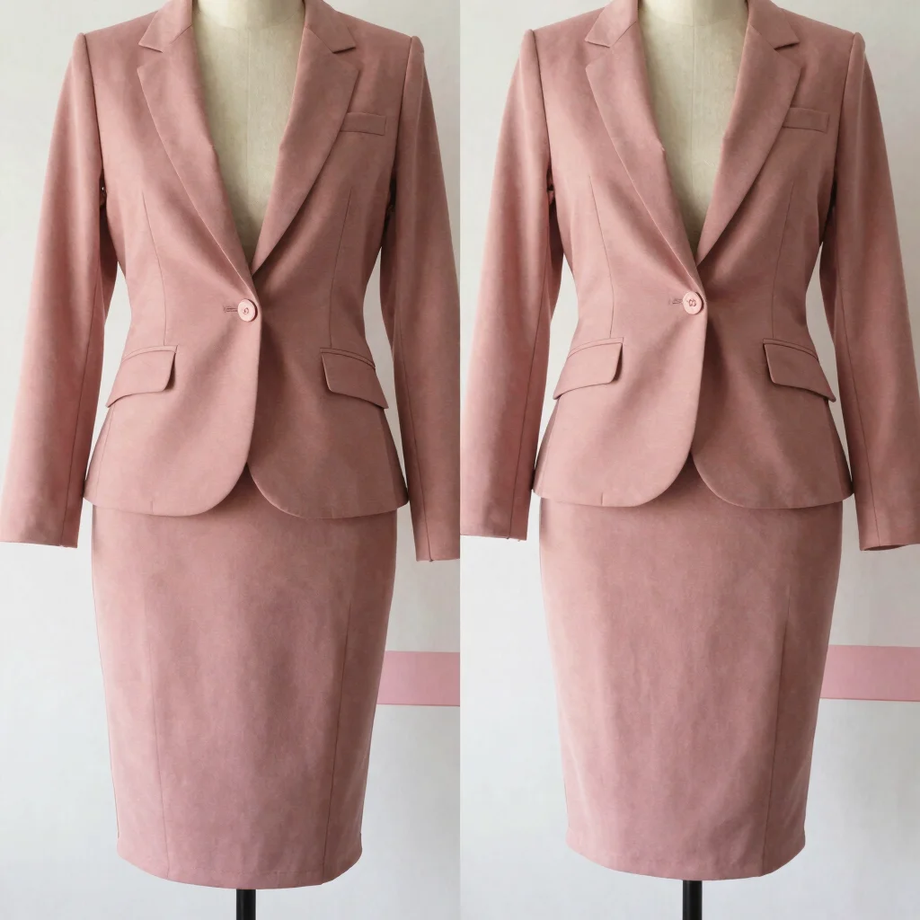 Conjunto Blazer e Saia Lápis Rosa